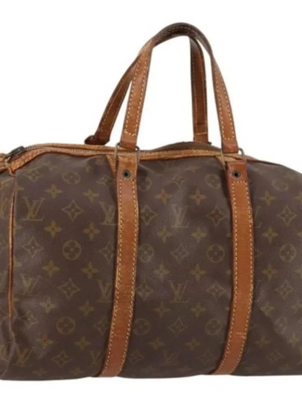 LOUIS VUITTON Monogram Sac Souple 35 Boston Bag M41626 LV Auth bs29244